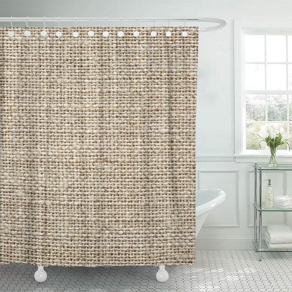 KSADK Braid Beige Burlap Light Natural for The Brown Abstract Shower