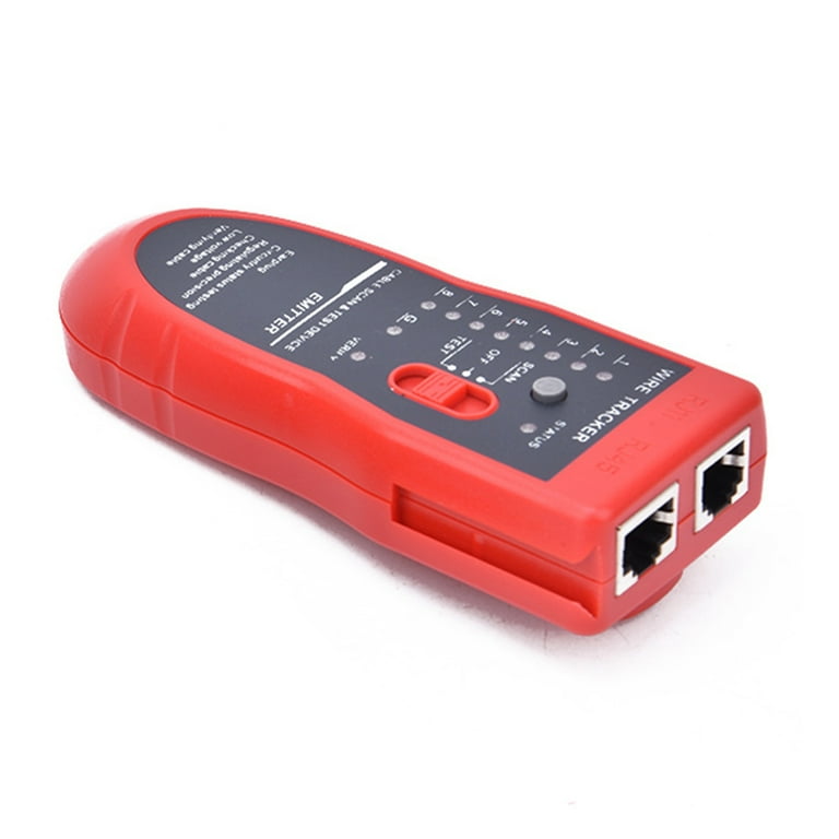 Wire Locator Cable Tester Cable Hunting Tool Multifunction Portable Cable Finder Telephone Line Finder For Dog Fence Cables Network Cable
