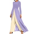 thumbnail image 1 of Monos Puntoco para mujer, vestido informal de manga larga con cuello redondo y retazos, mameluco, traje de oficina para mujer, liquidación Puntoco Puntoco-2168, 1 of 6