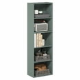 thumbnail image 2 of Furinno LUDER 5-Tier Bookshelf in Bookcase in Sage Green, 2 of 6