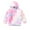 Pink, variant on Girls' Fuzzy Sherpa Fleece Hoodie Tie Dye Fashion Hooded Pullover Sweatshirt Toddlers Kids Fall Winter Tops (1 Years, Purple)