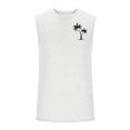 thumbnail image 2 of Men’s Sleeveless Muscle Tank Top Palm Tree Graphic Crewneck Solid Summer Beach Vacation Hawaiian Sleeveless Tee Shirts, 2 of 5