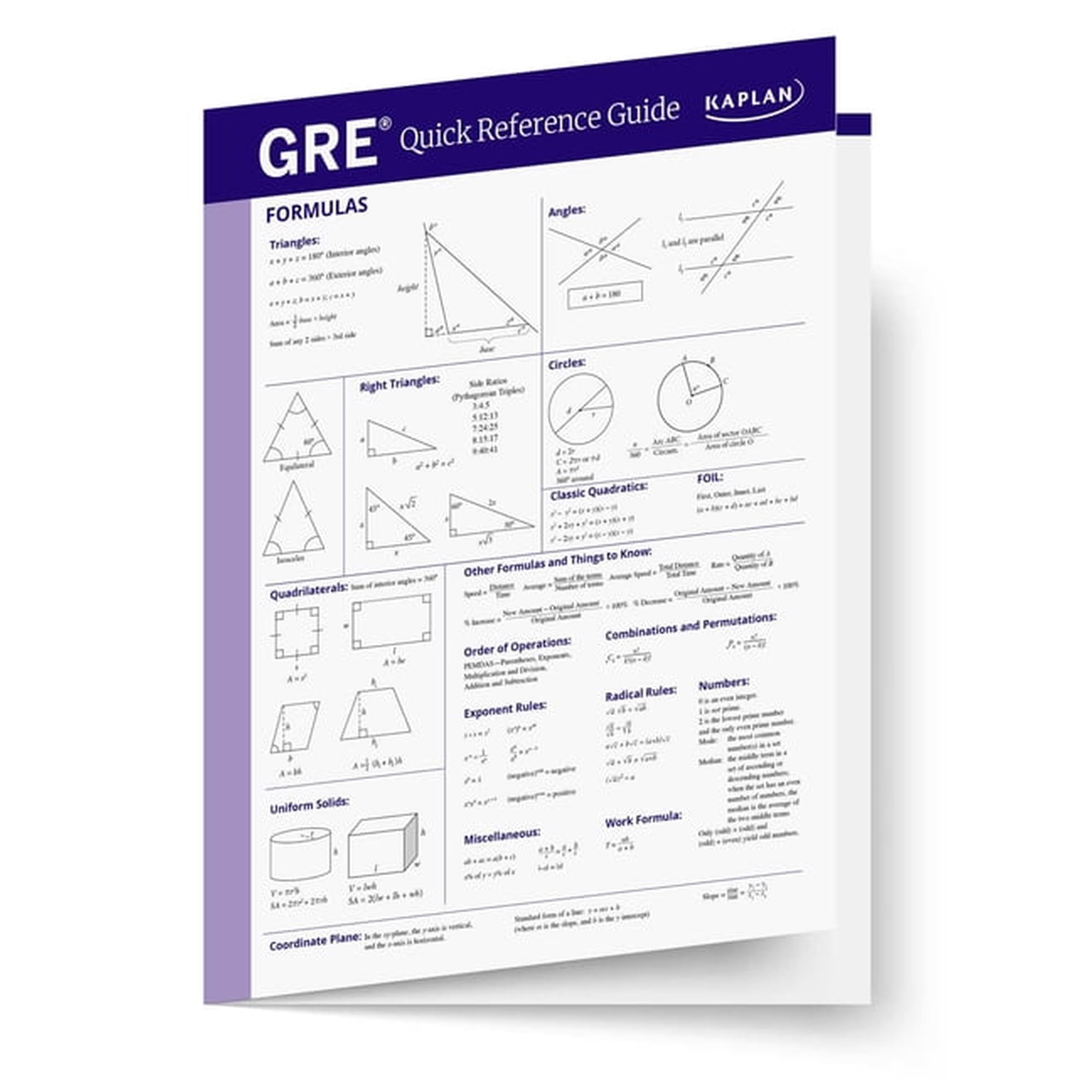 GRE Quick Reference Guide, (Paperback)