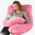 thumbnail image 6 of Sulaicai 1Pcs Pregnancy Pillow Cover, U Shaped Pillow Cover, Pregnancy Pillow Case, Maternity Pillowcase with Removable Cotton Cover, 51.2x27.6 Inch, 6 of 8