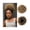 Black Gradient Dark Blonde, variant on Short Kinky Curly Afro Puff Drawstring Ponytail Extension - Natural Look Synthetic Bun Hairpiece
