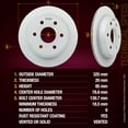 thumbnail image 3 of Metrix Premium Chassis Parts - 4 PCS Front/Rear Brake Rotor Kit Fits Chevrolet Astro, Silverado 1500, Classic, Suburban 1500, GMC Sierra 1500, Classic, Safari, 56825FZN, 56827FZN, 3 of 8