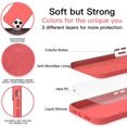thumbnail image 2 of Compatible with iPhone 12 Pro Max Case 6.7 inch(2020),Liquid Silicone Gel Rubber Full Body Protection Cover Shockproof Durable Drop Proof Shell (Pink Citrus), 2 of 7