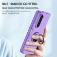 thumbnail image 5 of for Samsung Galaxy Z Fold 7 Case, Phone Case Samsung Z Fold 7 5G, Slim Kickstand with 360 Rotating Ring Holder Shockproof Protetive Girls Women PC Cover for Galaxy Z Fold 7, Purple, 5 of 8