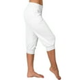 thumbnail image 6 of Chbgutlmr Joggers for Women Capri Elastic Waist Baggy Sports Gym Pants Fitting Workout Cropped Trousers, 6 of 6