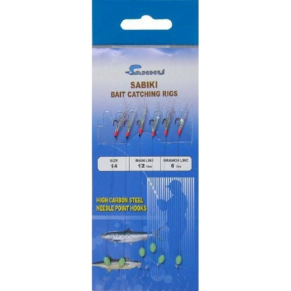 Sanhu Bait Rigs- Size #14 - Model 496 -10 Packs