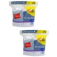 thumbnail image 2 of Hanes Men's Half Cushion White Low Cut Socks, 20 Pack, 2 of 4