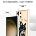 thumbnail image 6 of TECH CIRCLE For Galaxy S23 FE Case with Stand,360 Rotatable Shiny Ring Holder Kickstand Soft TPU Girls Women Case Shockproof Protective Phone Case for Samsung Galaxy S23 FE 6.4" 2023,Dog, 6 of 6