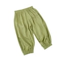 thumbnail image 2 of NAISIBABY Child's Boys Girls Pants, lightweight Comfy Solid Color Summer Long Pants Green 110, 2 of 3