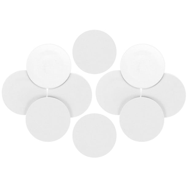 EeaseMX Etiqueta adhesiva NFC NTAG215 en blanco, redonda, sin contacto, IC inteligente (blanca)