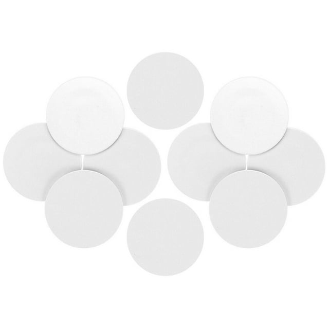 EeaseMX Etiqueta adhesiva NFC NTAG215 en blanco, redonda, sin contacto, IC inteligente (blanca)