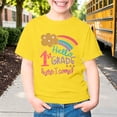 thumbnail image 6 of Glisme Toddler Girls Back To School Tees Letter Print Short Sleeve Crew Neck Fall Breathable Girls T-Shirt Size 3-4 Years Yellow, 6 of 7