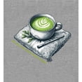 thumbnail image 4 of Matcha Teacup I Only Love My Bed and Matcha Men's Heather Gray Jogger Pants-XXL, 4 of 4