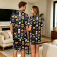 thumbnail image 4 of Halloween Pajamas Women Cute Ghost Pumpkin Print Short Sleeve Pjs Top and Pants Matching Shorts Set Cute Plus Size Pjs, 4 of 4
