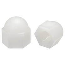 M6 Cap Nut Hex Acorn Dome Head Nuts for Screws Bolts Nylon White 30 Pcs