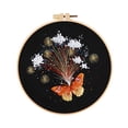 thumbnail image 2 of Juiluna Embroidery Kit with Butterfly Embroidery Patterns, Embroidery Stitches Practice Kit with Embroidery Hoop Threads And Needles for Grown-ups Beginners, 2 of 9
