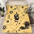 thumbnail image 2 of Manfei Boho Hippie Snake Twin Sheet Sets for Adult, Bohemian Astrology Moon Twin Fitted Sheet, Western Dreamcatcher Flat Sheet, Super Cozy Room Decor, 3 Pieces, 2 of 7