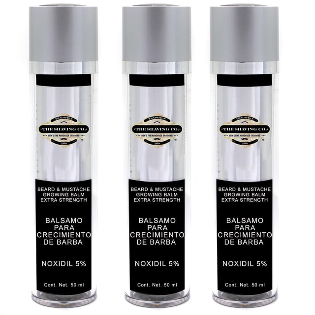 Set X 3 Bálsamo De Crecimiento The Shaving Co. Noxidil 50ml amarillo 1