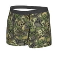 thumbnail image 2 of Disketp Green Skulls Men'S Boxer Briefs,Soft And Breathable Cotton Underwear With Comfortflex Waistband, 2 of 8