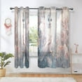 thumbnail image 6 of BZSMCE Window Curtain Panels Fashion Owl with Flowers Printed 63x42in/63x52in, 6 of 7
