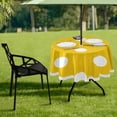 thumbnail image 7 of Coolnut 60" Polka Dots Round Tablecloth, Waterproof Outdoor Tablecloth with Umbrella Hole and Zipper, for Kitchen Dining Picnic Party Home Decor, 7 of 7