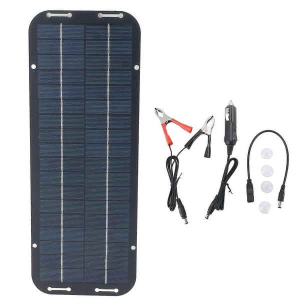 12V 5W Portable Solar Panel, High Efficiency Conversion, Compact and Eco-Friendly Solar Panel, Outdoor Charger for RV and Motorcycle