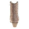 thumbnail image 4 of Badgley Mischka Girls Glittery Low Heel Dress Boots. (Little Kids Big Kids), Rose Gold, 13, 4 of 8