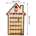 thumbnail image 1 of Calendario de Adviento de madera para Halloween, adornos de terror, diseño de fantasma, decoración de fiesta de aula en casa, 1 of 4