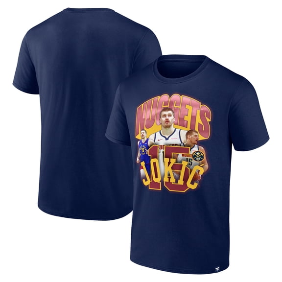 Men's Fanatics Nikola Jokic Navy Denver Nuggets Notorious 4.0 T-Shirt