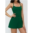 thumbnail image 1 of PISONIC Robe de Tennis et de Golf pour Femmes avec Soutien-Gorge Intégré, Short, Dos Nu, Ligne A, Ourlet Tulipe, Robes Athlétiques, 1 of 8