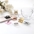 thumbnail image 6 of Cell Phone Finger Ring Holder & Grip with Luxury Oktant Crystal Universal Kickstand with 360° Rotation and 180° Flip Compatible with Most Smartphones (Silver - Aquamarine), 6 of 7