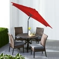 thumbnail image 4 of Mainstays 7.5ft Tomato Red Round Outdoor Tilting Push-Up  Market Patio Umbrella, 4 of 6