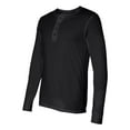thumbnail image 2 of Bella + Canvas Men's four-button placket Long Sleeve Henley 3150, 2 of 3
