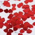 thumbnail image 3 of KAKOWELY 2 Paquets 300 Pcs dans 1 Paquet Confettis de Table en Forme de Cœur Rouges en Plastique Confettis de Mariage Paillettes Ornements pour Mariage Carnavals Fête de Noël,0.39"X0.39"X0.02 Pouces, 3 of 4