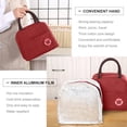 thumbnail image 2 of LNKOO Reusable Insulated Lunch Bag Lunch Tote Box with Front Pocket Zipper Closure for Woman Man Work Picnic or Travel, 2 of 8