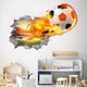 thumbnail image 2 of Adhesivos de pared 3D para fútbol, deportes creativos, PVC, 40 x 60 cm, 2 of 3