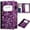 Purple, variant on Fintie Server Book Organizer with Zipper Pocket, PU Leather Restaurant Guest Check Presenters Card Holder for Waitress Waiter Bartender, Sandy Wave