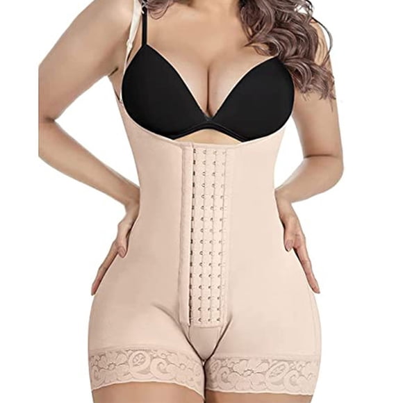 Minnieouse Entrenador de cintura posparto Ajustable de alta compresión Modelado del vientre Correa Fiesta Mujer Corsé quemagrasas Fajas Prendas para la parte del cuerpo Color de piel SG