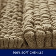 thumbnail image 5 of Subrtex Soft 1-piece Luxury Chenille Striped Bathroom Rug, Sand, 18" x 48", Large, 5 of 7