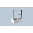 thumbnail image 4 of Double Sliding SemiShower 56"-60" Width, 58" 1/4" (6mm) SGCC ClearBypass BathtubWith Handles, 4 of 9