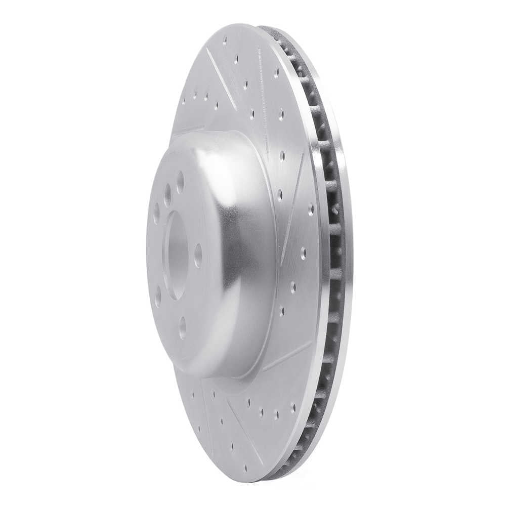 Dynamic Friction Company 631-31130R DFC Brake Rotor - Drilled And Slotted - Silver