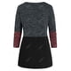 thumbnail image 2 of Suéter de manga larga de bloqueo de color de talla grande Rosegal  Chaquetas de talla grande, 2 of 5