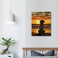 thumbnail image 3 of JEUXUS Wall Art Painting Dog and Sunset Pictures Prints On Canvas Painting for Modern Home Decoration, 3 of 4