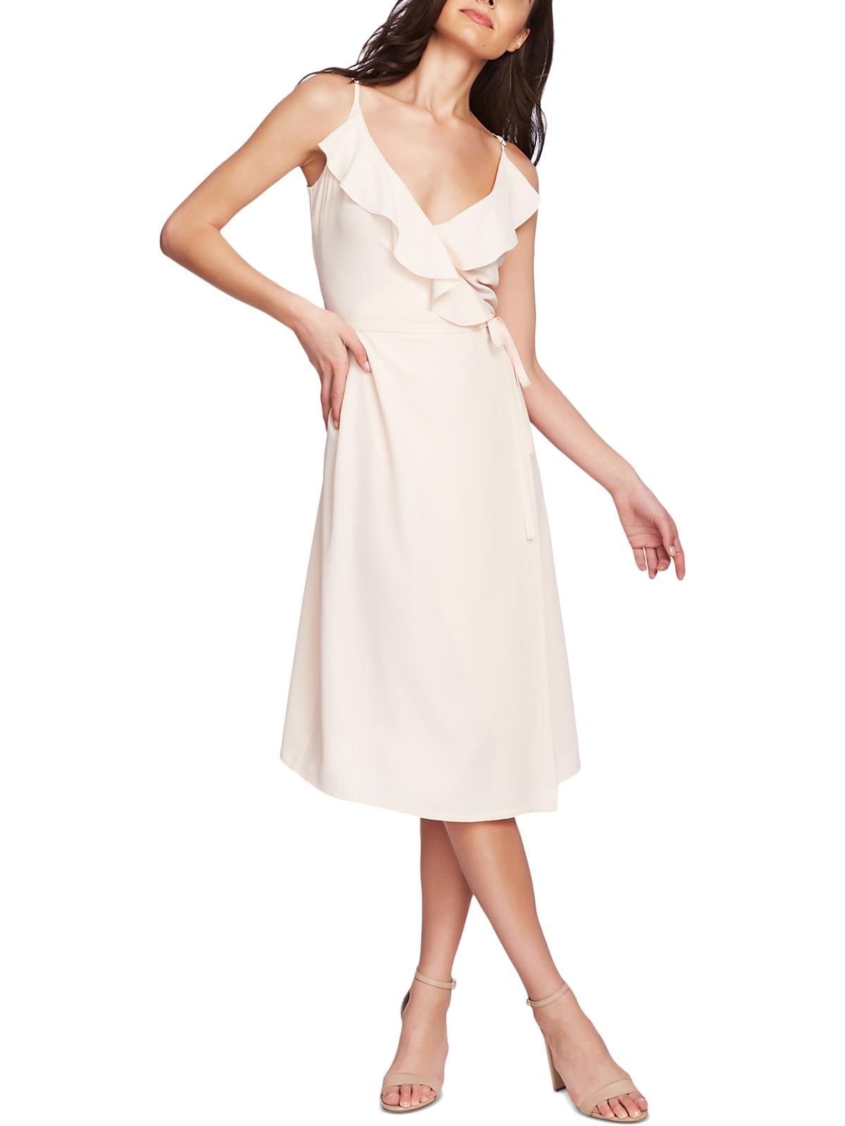 womens wrap dress midi