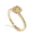 thumbnail image 2 of 1/4 Ct Diamond Halo Engagement Ring Semi Mount 14K Yellow Gold, 2 of 2