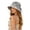 Grey, variant on Slit Back Sun Hat Bow Knitted Hat Summer Fashion Ladies